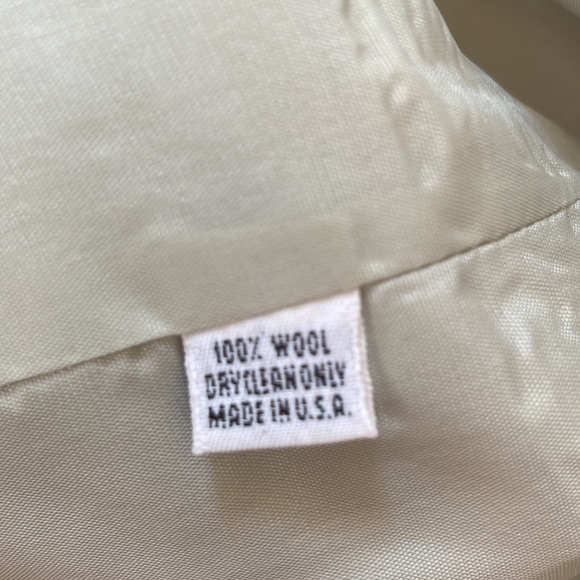 Beautiful Pastel Green 100% Wool Lightweight Blazer Suit Separates Size 10 - Picture 8 of 11